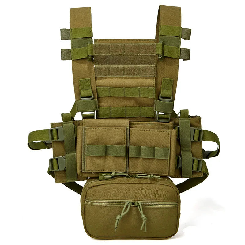 Combat Tactical Molle Vest Ammo MK3 Chest Rig Removable Hunting Airsoft Paintball Gear Vest With AK 47/74 Magazine Pouch