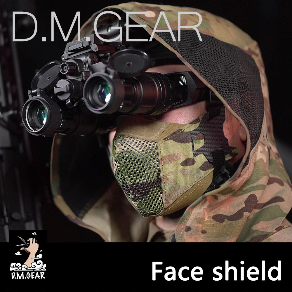 DMGear Tactical Face Mask Anti-Fog Hunting Protection Gear Huting Equipment Accessory Airsoft Comfortable Laser Cut Breathable
