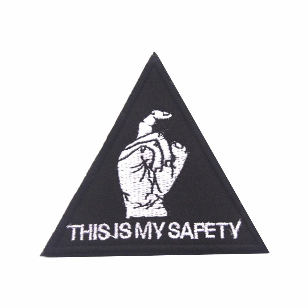 This Is My Safety Embroideried Patch Armband Badge Applique Embellishment Okay Tactical Embroidery Patches