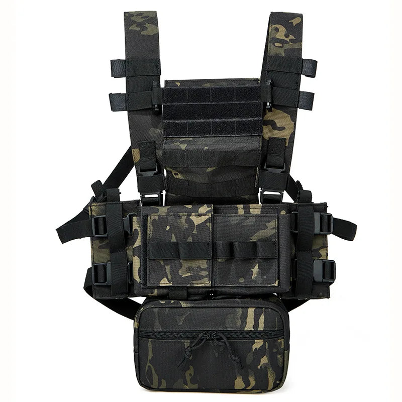 Combat Tactical Molle Vest Ammo MK3 Chest Rig Removable Hunting Airsoft Paintball Gear Vest With AK 47/74 Magazine Pouch