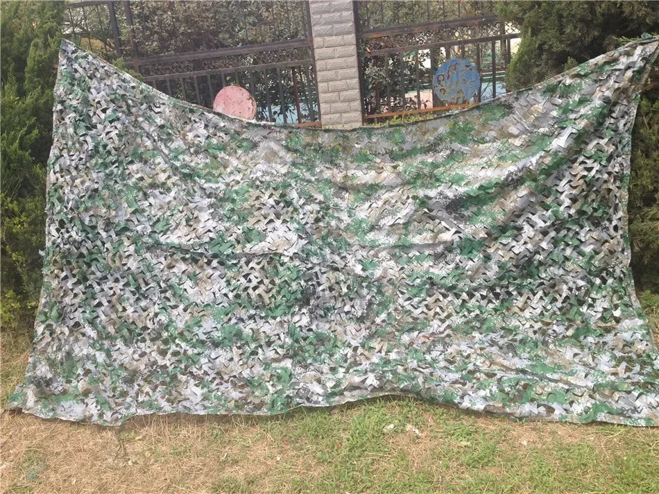 Double Layer Military Camouflage Net Sun Shelter Camo Netting for Hunting Accessories Camping Home Decoration Tactical Gear