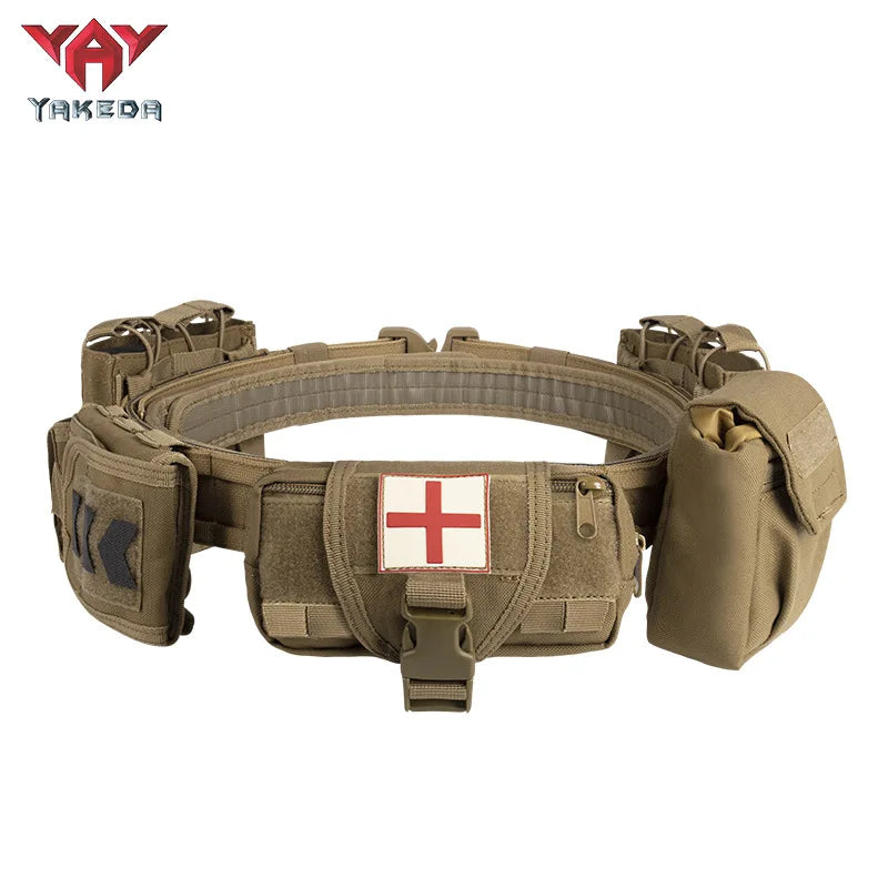 Yakeda Gear User Outdoor Black Hunting Tactics Law Enforcement Duty Security Traffic Air Gun Belt Airsoft Equipment