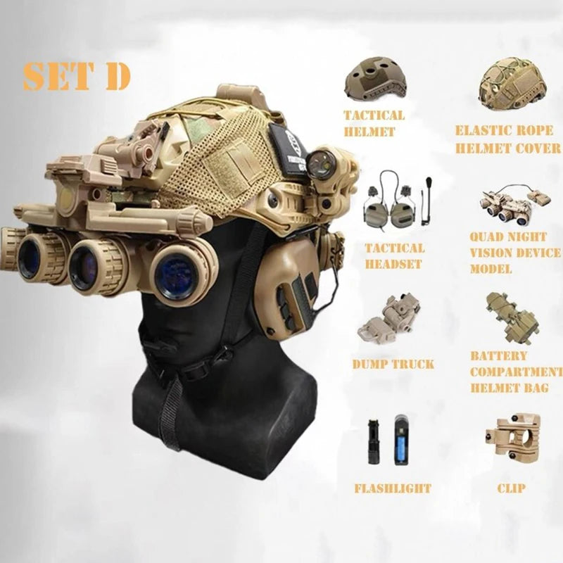 Airsoft Paintball Full Helmet Set Cp Camouflage Tactical Helmet Cod19 Ghost Cosplay - Gaming Cosplay Gear Military Fan Cosplay