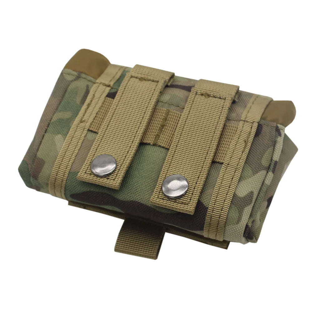 VULPO Tactical Folding Pouch Airsoft Molle Dump Magazine Bag Hunting Paintball Recycling Storage Ammo Waist Bag Gear