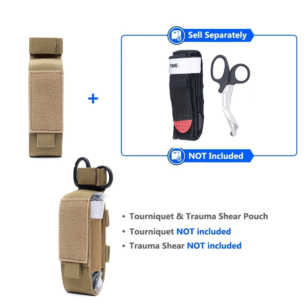 Tactical Bag First Aid Kit Pouch Belt Fast Tourniquet Shear Medical CAT Tactical Gear Accessories