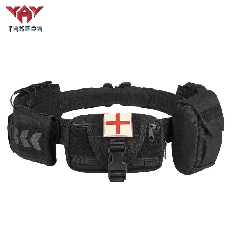 Yakeda Gear User Outdoor Black Hunting Tactics Law Enforcement Duty Security Traffic Air Gun Belt Airsoft Equipment