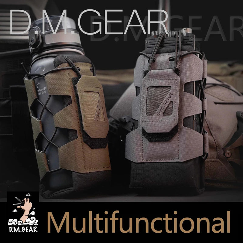 DMGear Tactical Molle Pouch Water Bag Walkie Talkie Bag Pocket Holster Carry Hunting Camping Pouch Airsoft Gear Outdoor Sport