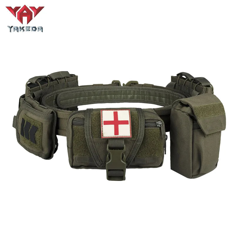 Yakeda Gear User Outdoor Black Hunting Tactics Law Enforcement Duty Security Traffic Air Gun Belt Airsoft Equipment