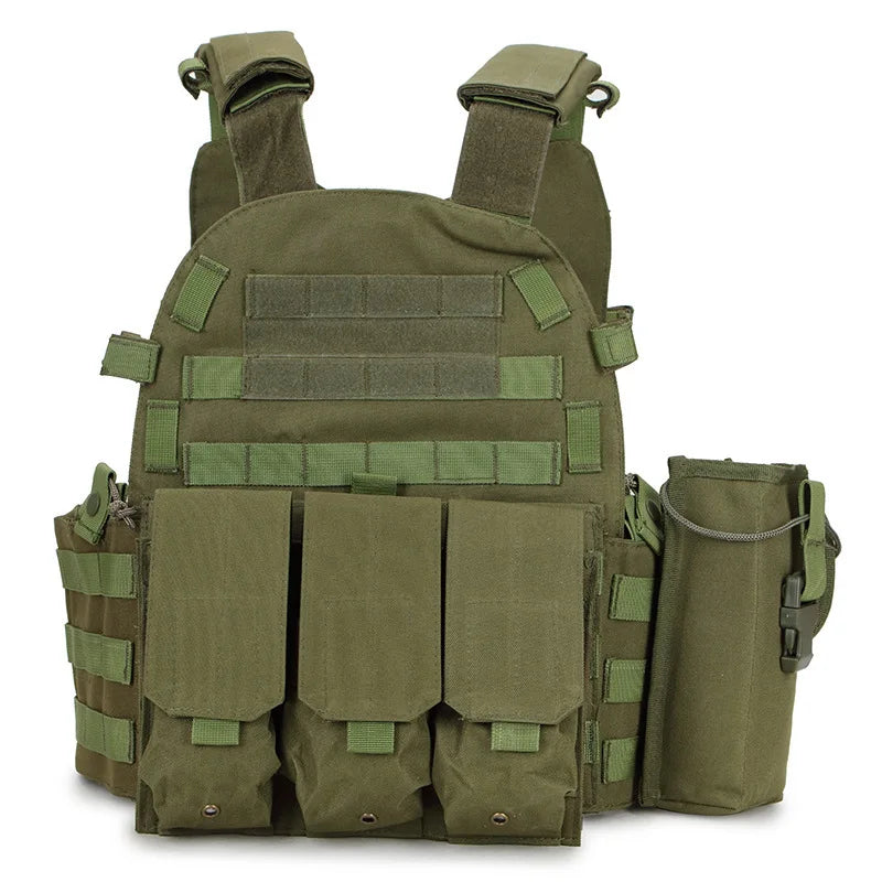 Nylon Pouch Molle Gear Tactical Vest Body Armor Hunting Plate Carrier Airsoft Accessories 6094 Combat War CS game Security Vest