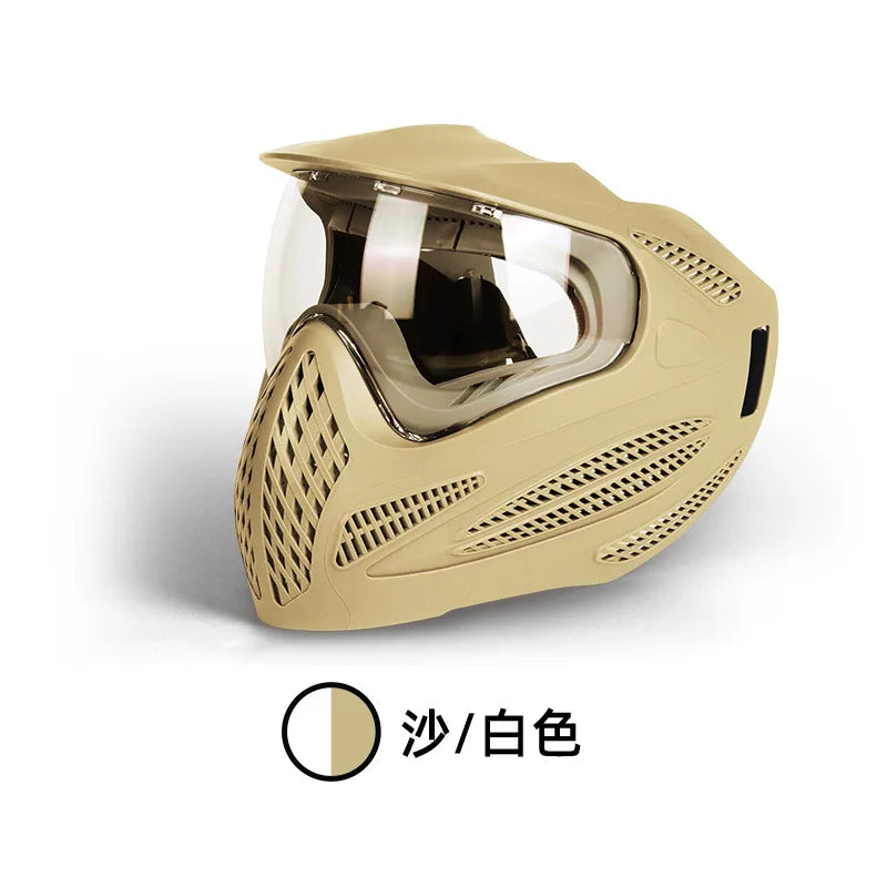 Tactical Full Face Paintball Mask MIL-PRF-32432 Certified Airsoft CS Military Gear High Impact Protection Outdoor Survival