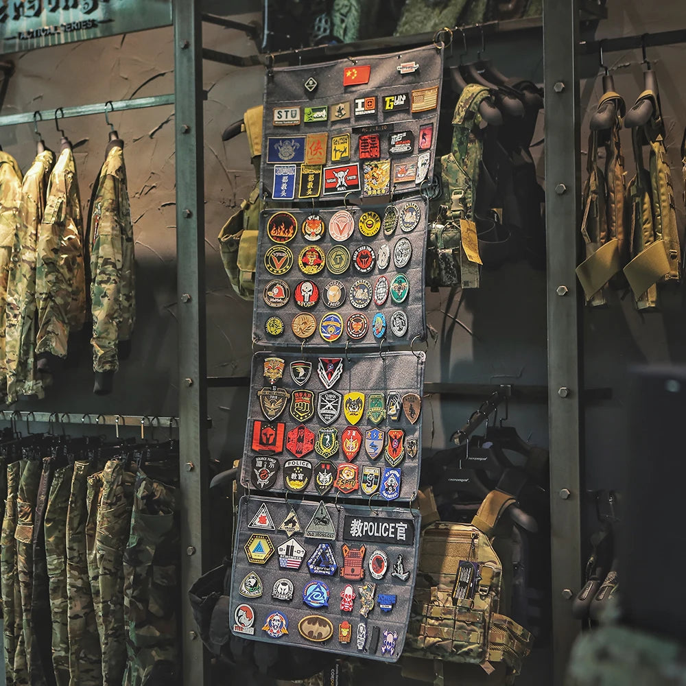 Emersongear Tactical Patch Album Collection Book Morale Chapter Storage Panel Badge Pouch Hunting Casual Collect EM9371 Nylon