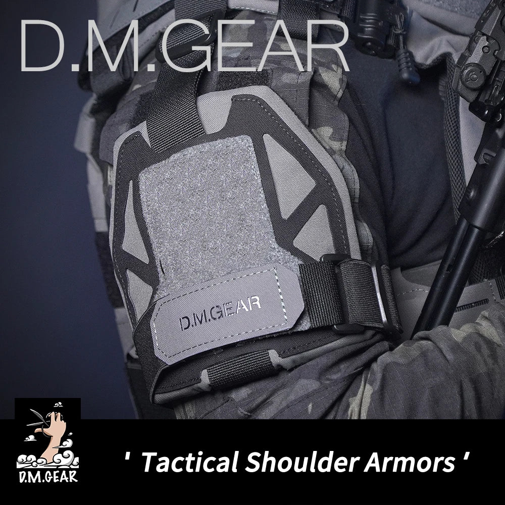 DMGear Universal Shoulder Armor Tactical Gear Equipment Hunting Vest Accessory Shoulder Protect Airsoft Wargame Molle Nylon