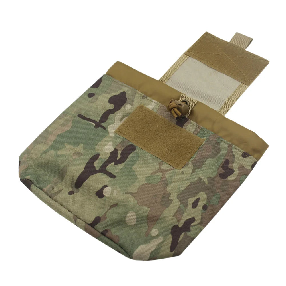 VULPO Tactical Folding Pouch Airsoft Molle Dump Magazine Bag Hunting Paintball Recycling Storage Ammo Waist Bag Gear